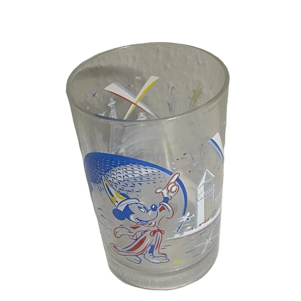 Walt Disney World Remember the Magic Glass McDonald's Epcot 25th Anniversary